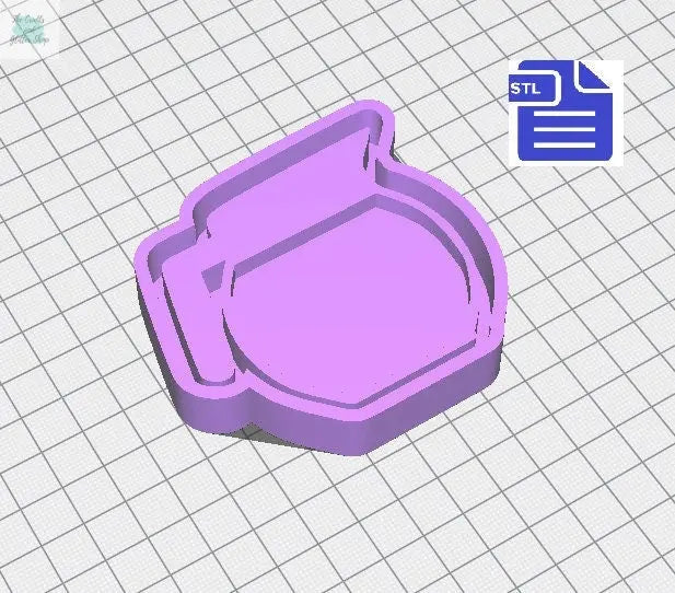 Coffee & Tea Shaker Set with Housing STL File - for 3D printing - FILE ONLY - each design comes with a tray to make your own silicone molds - The Crafts and Glitter Shop