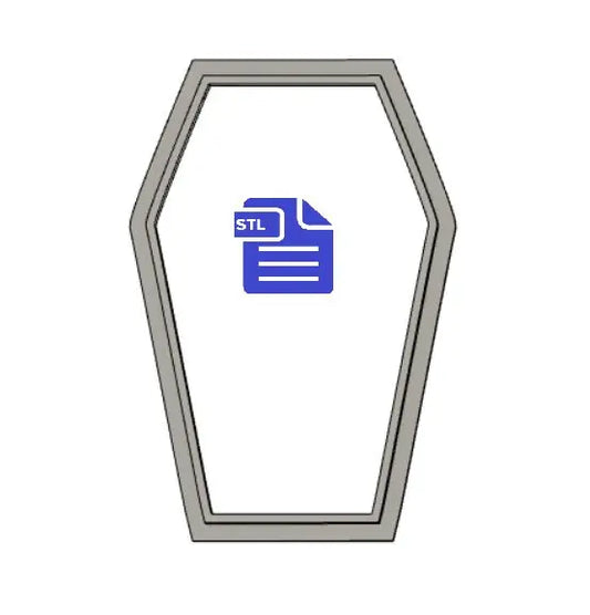 Coffin Cookie Cutter STL File - for 3D printing - FILE ONLY - Digital Download