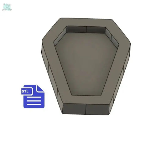 Coffin STL File - for 3D printing - FILE ONLY - The Crafts and Glitter Shop