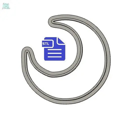 Crescent Moon Cookie Cutter STL File - for 3D printing - FILE ONLY - Digital Download