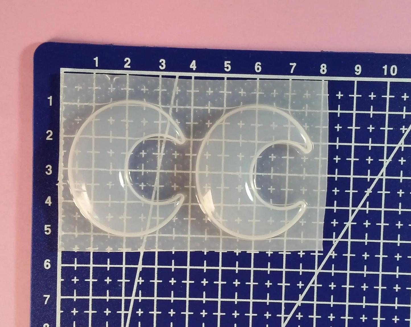 Crescent Moon Plastic Mold The Crafts and Glitter Shop