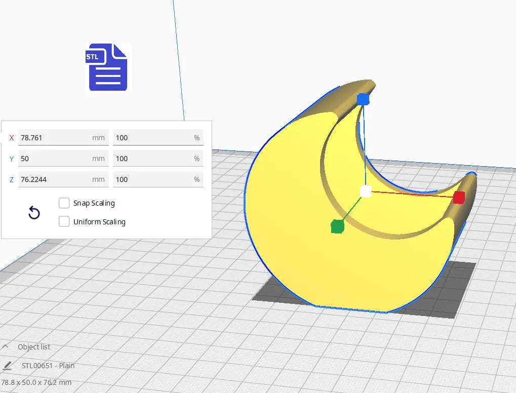Crescent Moon Pot STL File - for 3D printing - FILE ONLY - The Crafts and Glitter Shop