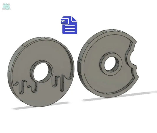 Donut Shaker STL File - for 3D printing - FILE ONLY - The Crafts and Glitter Shop