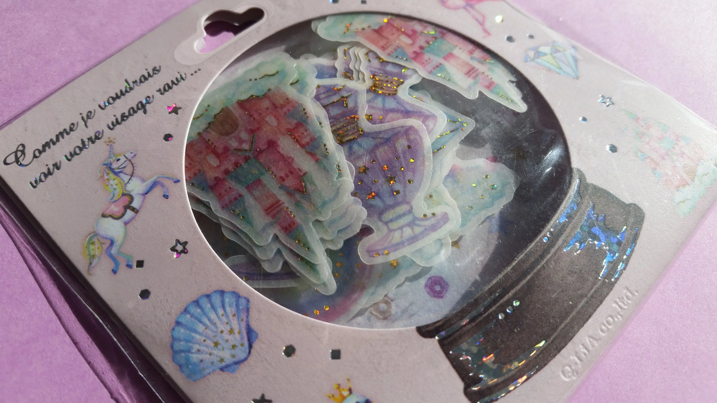 Fairy tale Sticker Flakes Pack - 48 pieces The Crafts and Glitter Shop