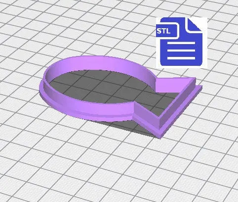 Fish Cookie Cutter STL File - for 3D printing - FILE ONLY - Digital Download - The Crafts and Glitter Shop