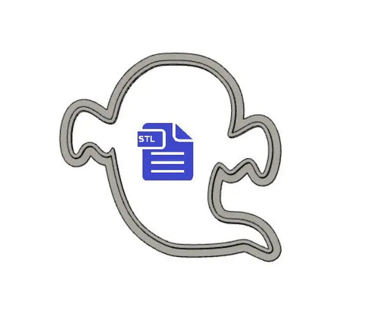 Ghost Cookie Cutter STL File - for 3D printing - FILE ONLY - Digital Download