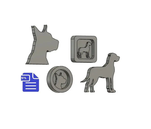 Great Dane STL File - for 3D printing - FILE ONLY - The Crafts and Glitter Shop
