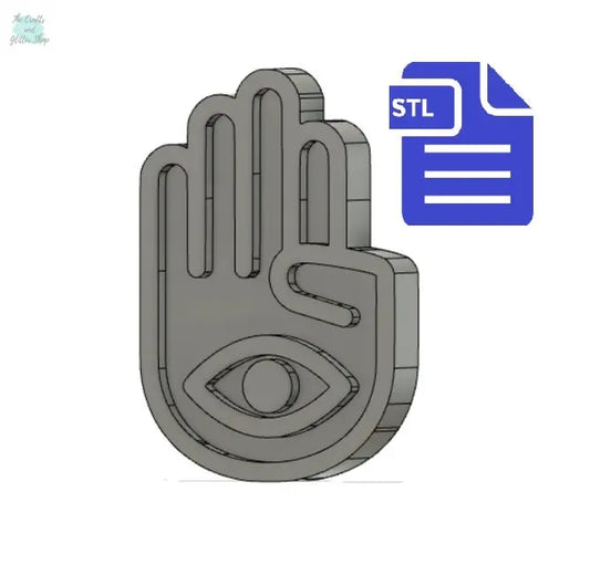 Hamsa STL File - for 3D printing - FILE ONLY - The Crafts and Glitter Shop