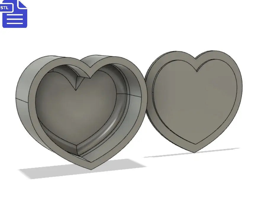 Heart Bath Bomb Mold STL File - for 3D printing - FILE ONLY - Bubble Heart Bath Bomb Press Shower Steamer - The Crafts and Glitter Shop