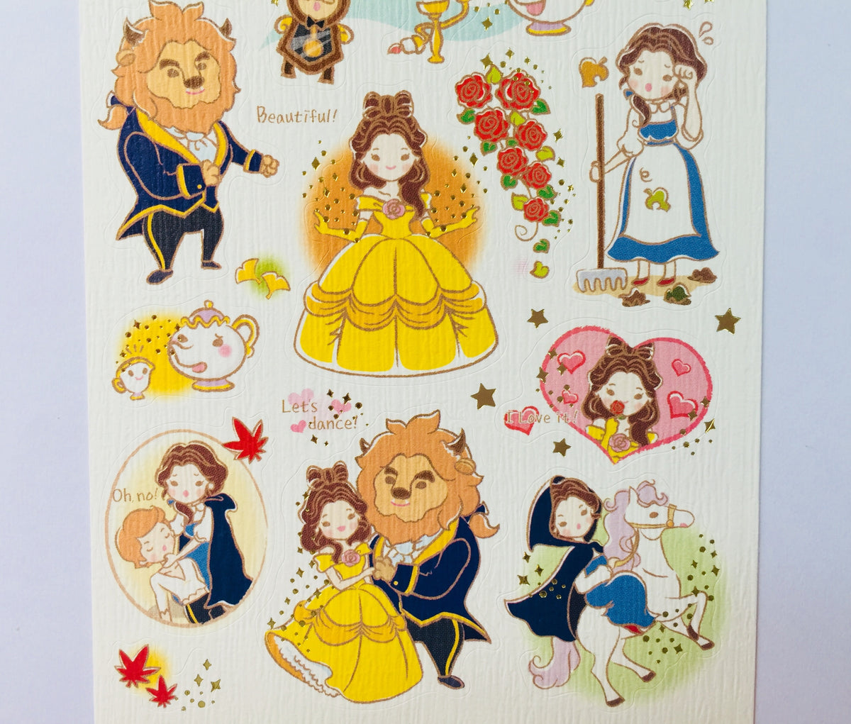 Printable Beauty and the Beast Planner Stickers
