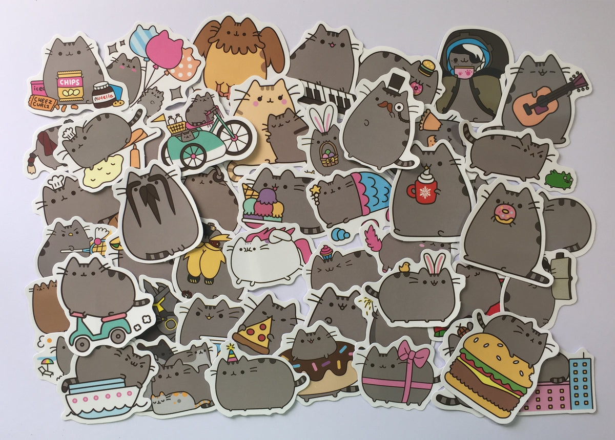 Pusheen Stickers - 50 pcs – The Crafts and Glitter Shop