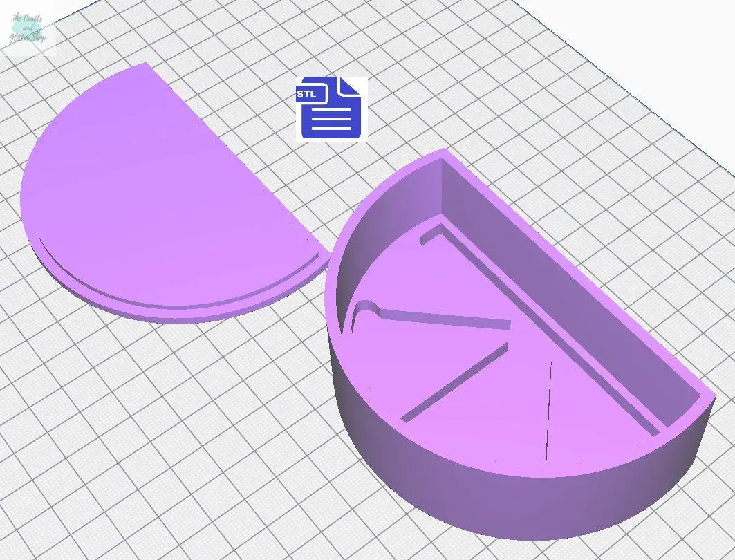 Imbolc Bath Bomb Mold STL File - for 3D printing - FILE ONLY - Imbolc Sign Bath Bomb Press - Shower Steamer Mould - trinket dish soap tray