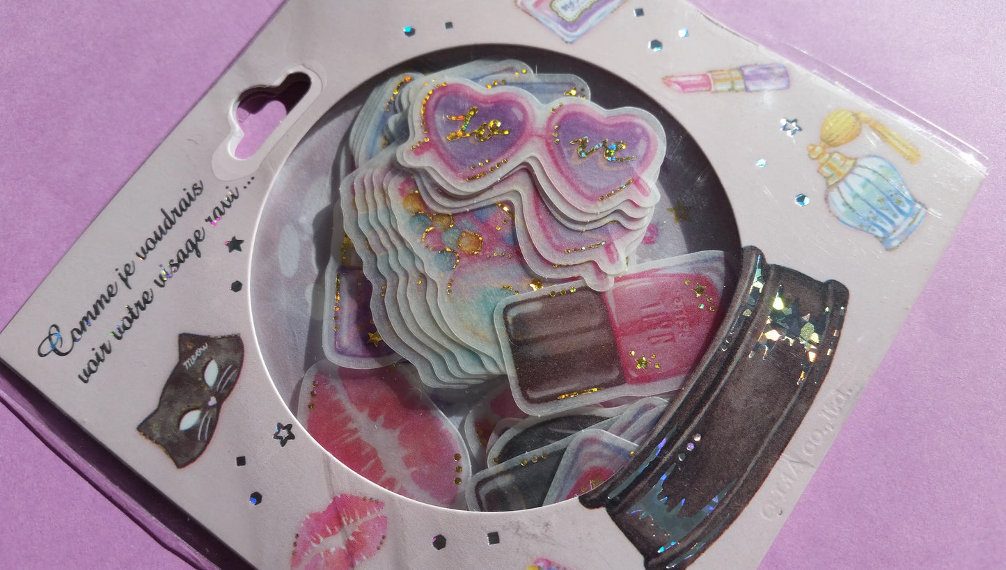 Make up Sticker Flakes - 48 pieces The Crafts and Glitter Shop