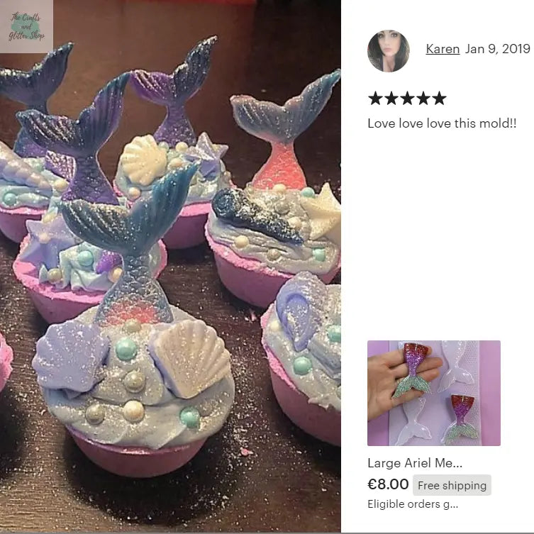 Mermaid Tail Plastic Mold The Crafts and Glitter Shop