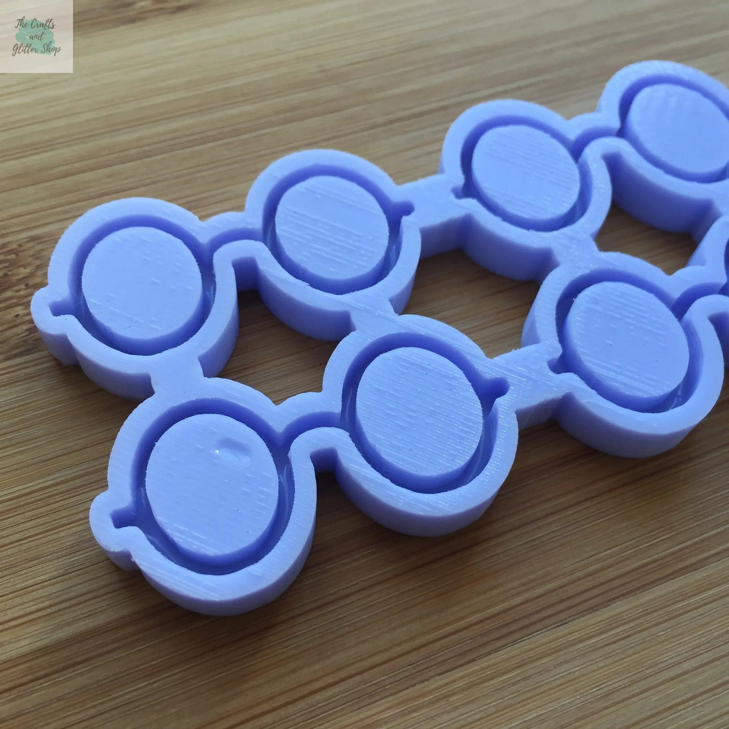 Nerdy Glasses Outline Silicone Mold The Crafts and Glitter Shop