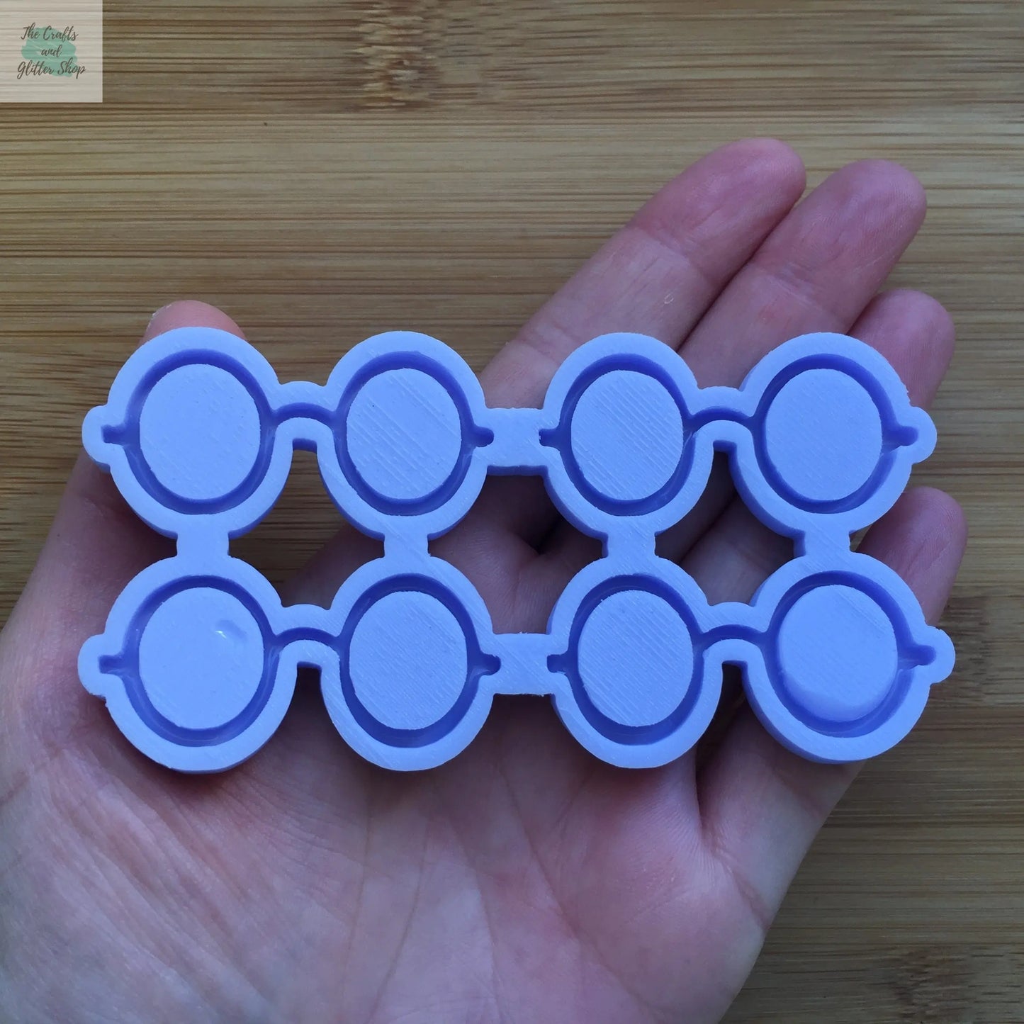 Nerdy Glasses Outline Silicone Mold The Crafts and Glitter Shop