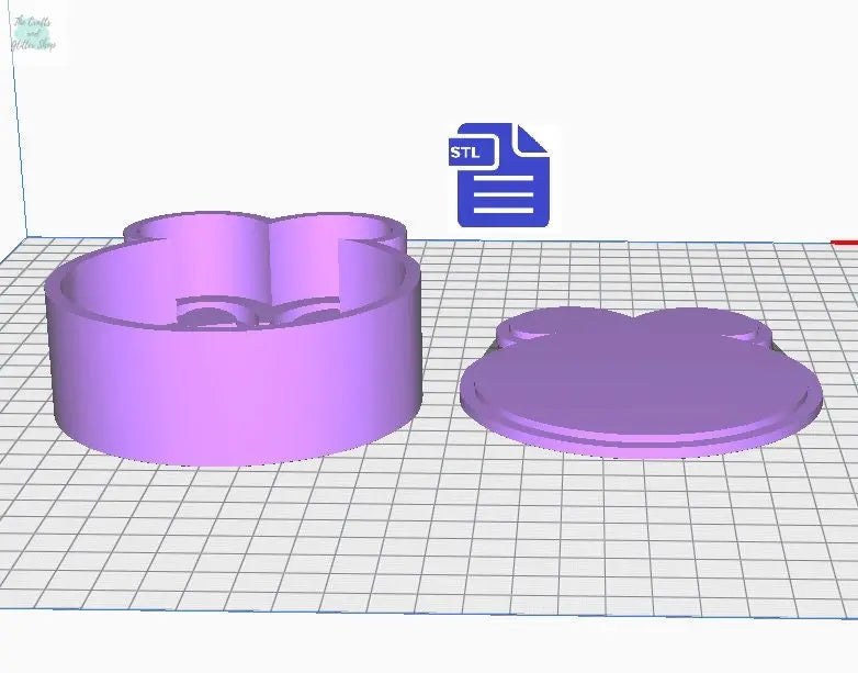 Ostara Bath Bomb Mold STL File - for 3D printing - FILE ONLY Ostara Sign Bath Bomb Press - Shower Steamer Mould - The Crafts and Glitter Shop