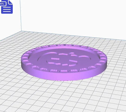Pumpkin Coaster STL File - for 3D printing - FILE ONLY - Halloween - The Crafts and Glitter Shop