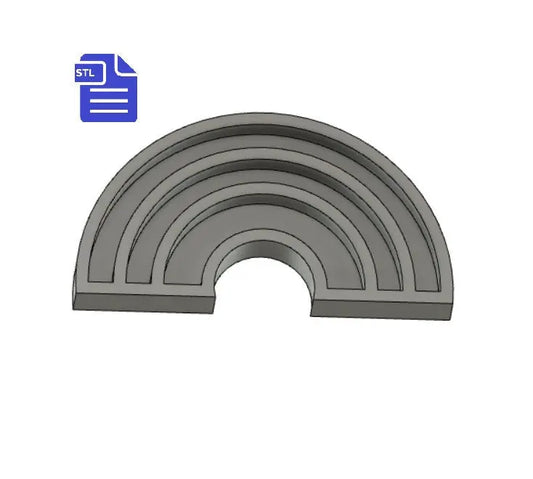 Rainbow STL File - for 3D printing - FILE ONLY - The Crafts and Glitter Shop