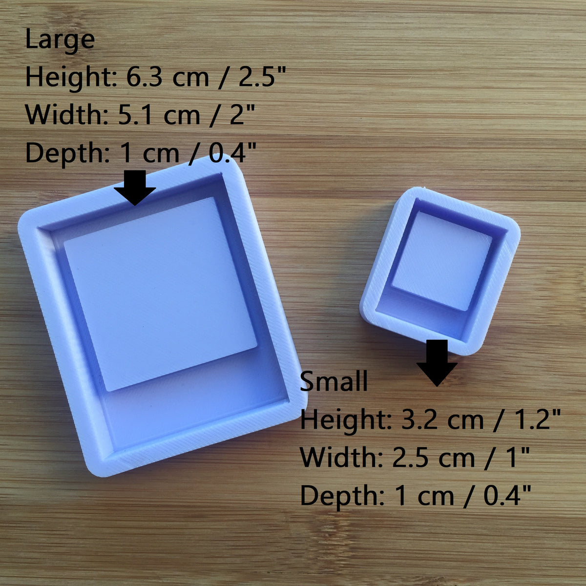 SILICONE MOLD - WIDE RECTANGLE