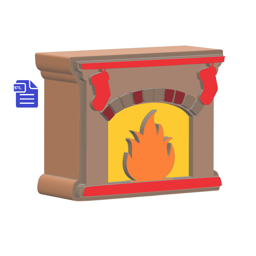 Fireplace Freshie Mold