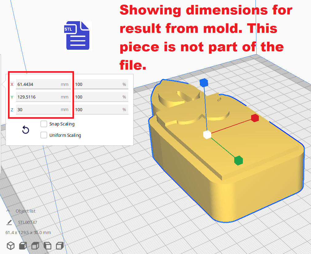 3pc Pillar Candle Bath Bomb Mold STL File - for 3D printing - FILE ONLY - The Crafts and Glitter Shop
