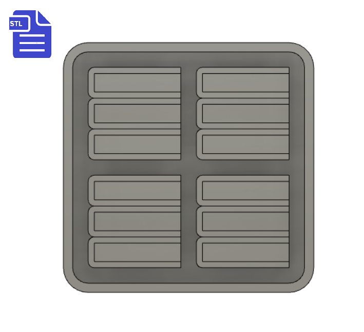 Stack of books Silicone Mold Housing STL File - for 3D printing - FILE ONLY - The Crafts and Glitter Shop