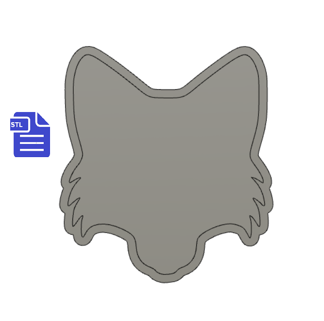 Fox Head STL File for creating vacuum formed molds for bath bombs and soap - The Crafts and Glitter Shop