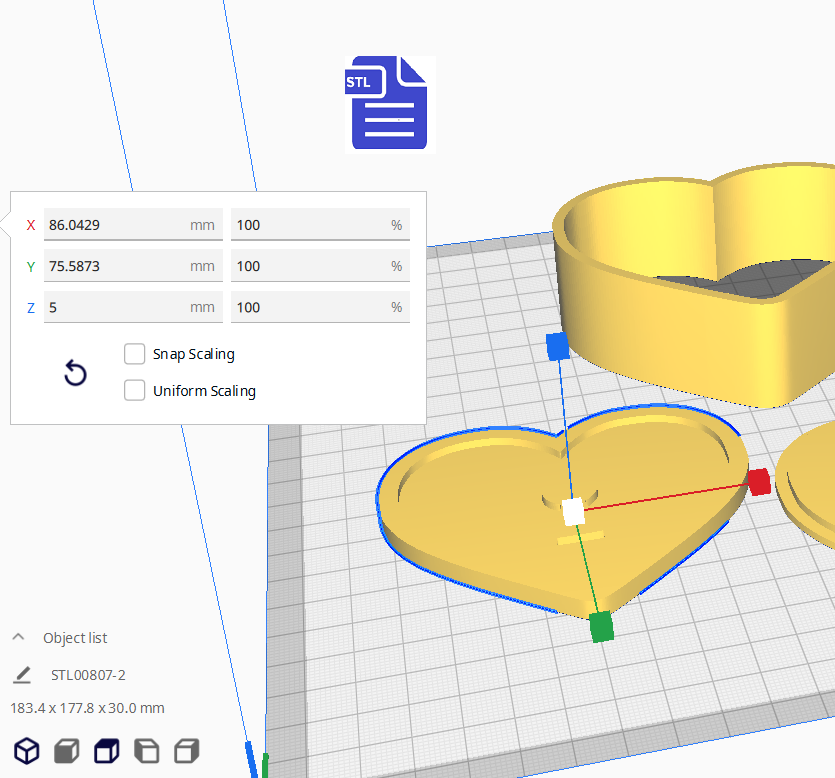 3pc Heart Locket Bath Bomb Mold STL File - digital download for 3D printing - FILE ONLY - The Crafts and Glitter Shop
