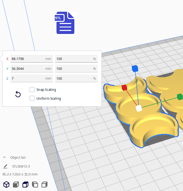 3pc Moon Phases Bath Bomb Mold STL File - for 3D printing - FILE ONLY - The Crafts and Glitter Shop