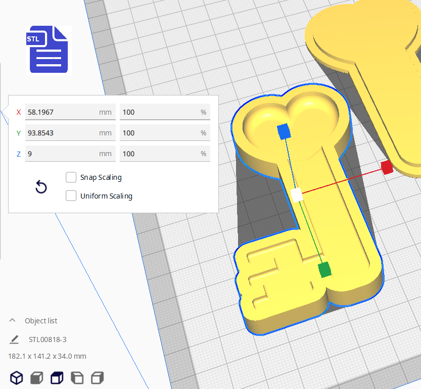 3pc Key to my Heart Bath Bomb Mold STL File - for 3D printing - FILE ONLY - The Crafts and Glitter Shop