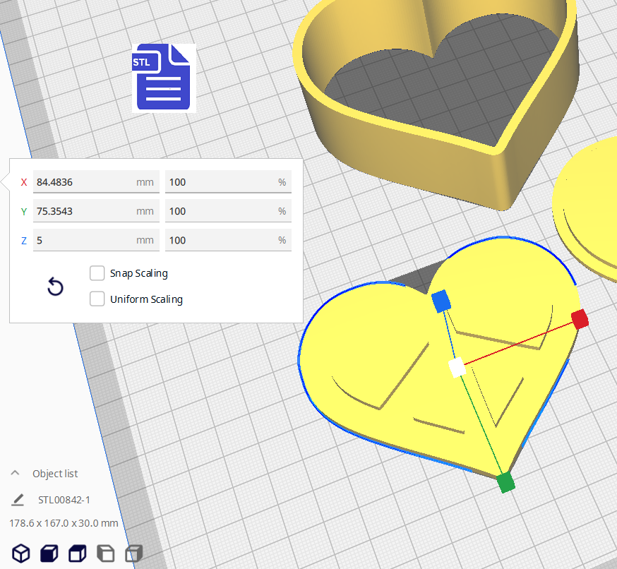 3pc Peace Heart Bath Bomb Mold STL File - for 3D printing - FILE ONLY - The Crafts and Glitter Shop