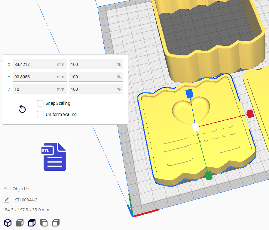 3pc Valentine Receipt Bath Bomb Mold STL File - for 3D printing - FILE ONLY - The Crafts and Glitter Shop