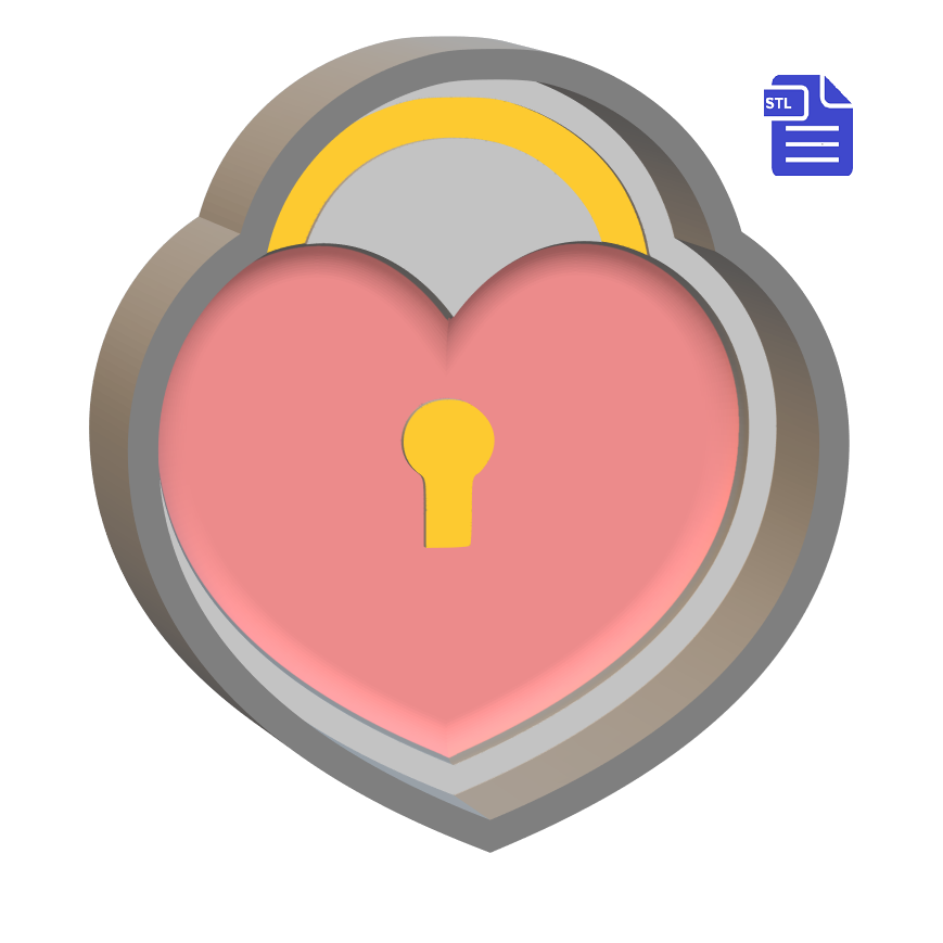 3D file 1pc Heart Locket Bath Bomb Mold・3D printing model to download・Cults