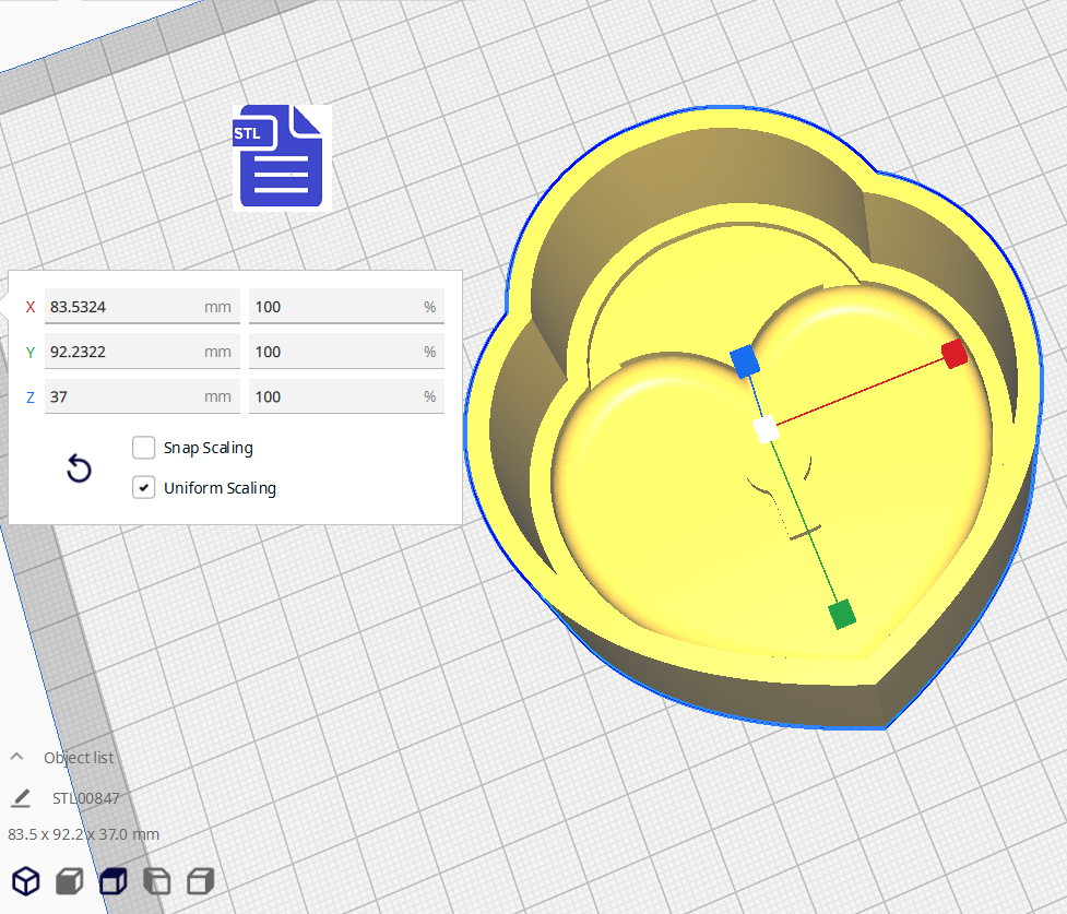 1pc Heart Locket Bath Bomb Mold STL File - for 3D printing - FILE ONLY - The Crafts and Glitter Shop