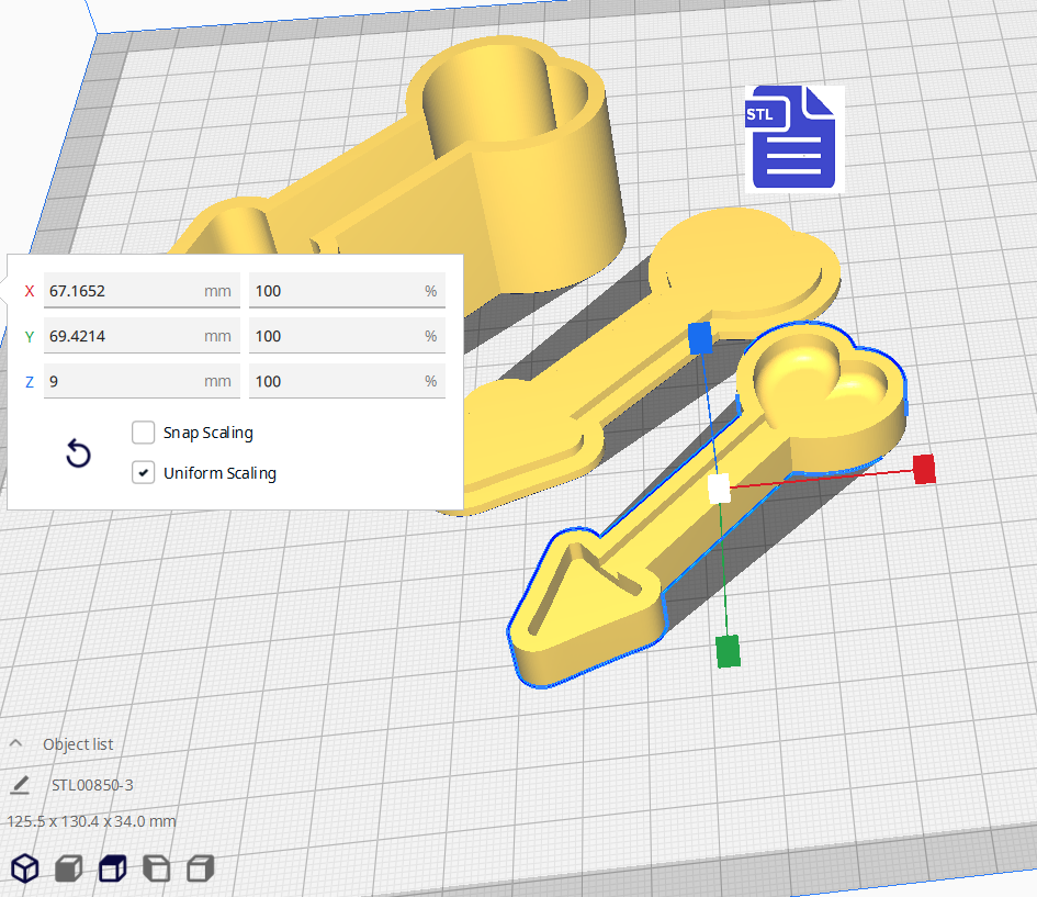 3pc Heart Arrow Bath Bomb Mold STL File - for 3D printing - FILE ONLY - The Crafts and Glitter Shop