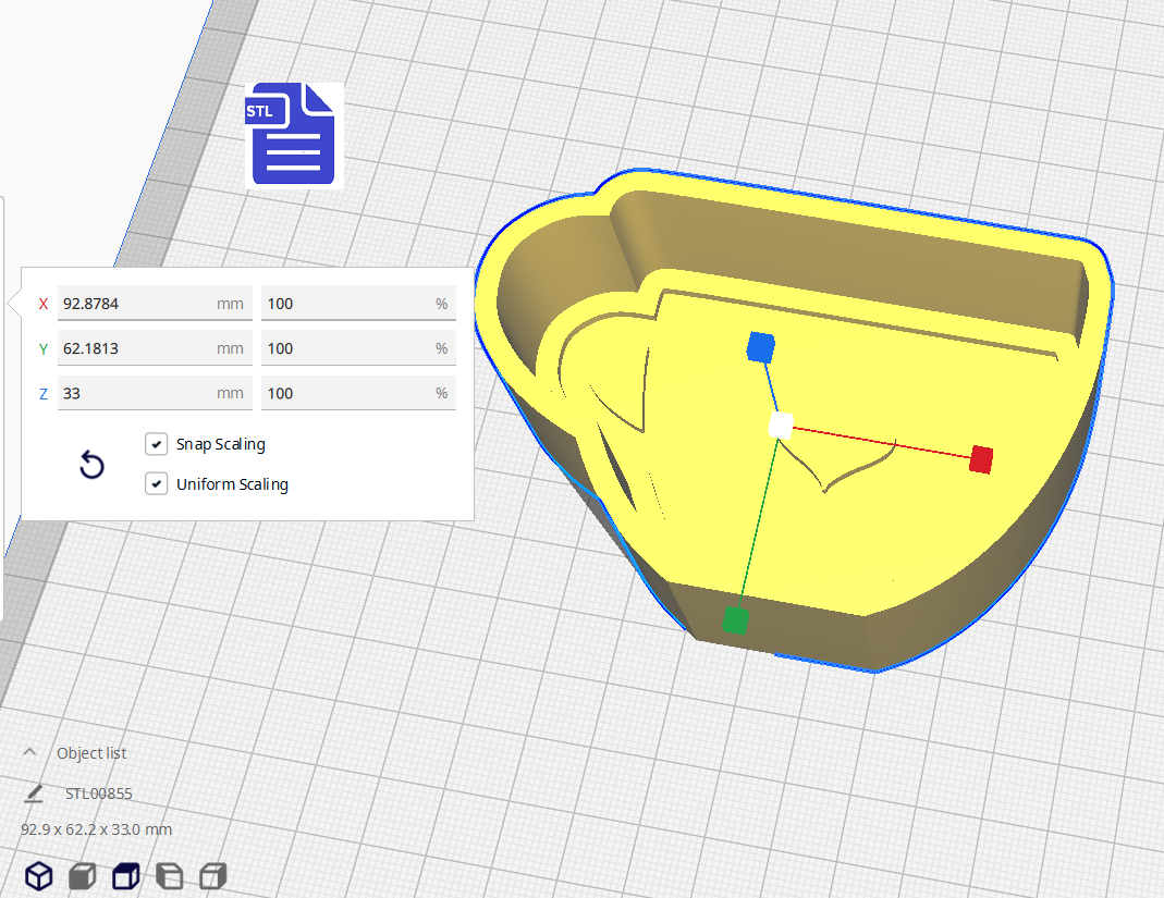 1pc Heart Teacup Bath Bomb Mold STL File - for 3D printing - FILE ONLY - The Crafts and Glitter Shop