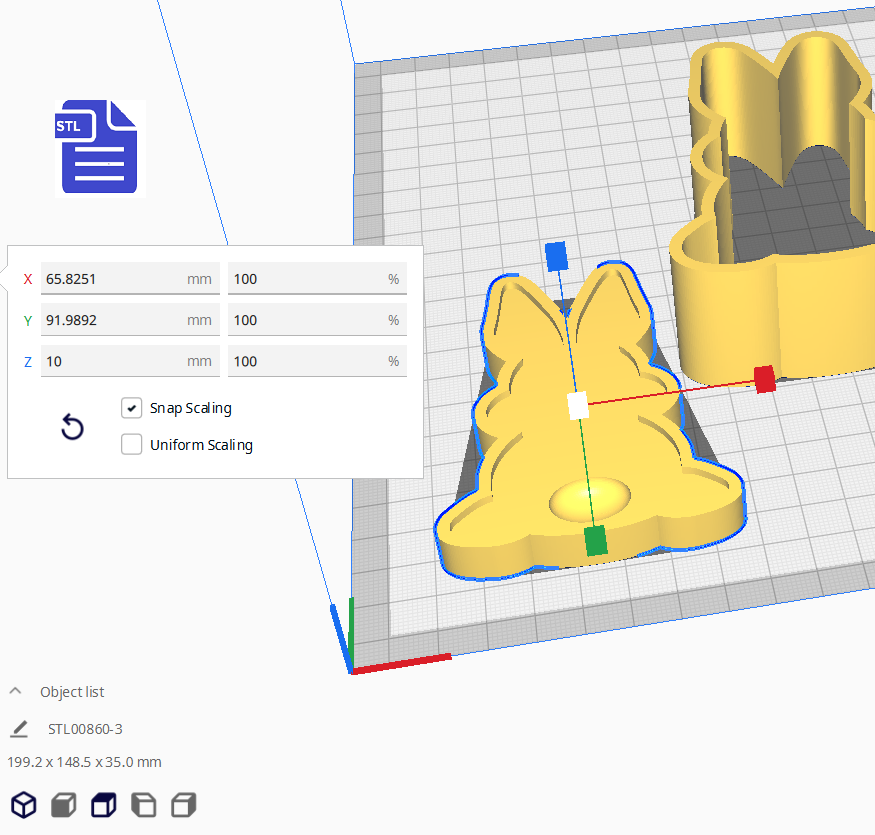 3pc Easter Bunny Bath Bomb Mold STL File - digital download for 3D printing - FILE ONLY - The Crafts and Glitter Shop