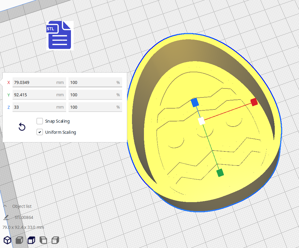 1pc Easter Egg Bath Bomb Mold STL File - for 3D printing - FILE ONLY - The Crafts and Glitter Shop