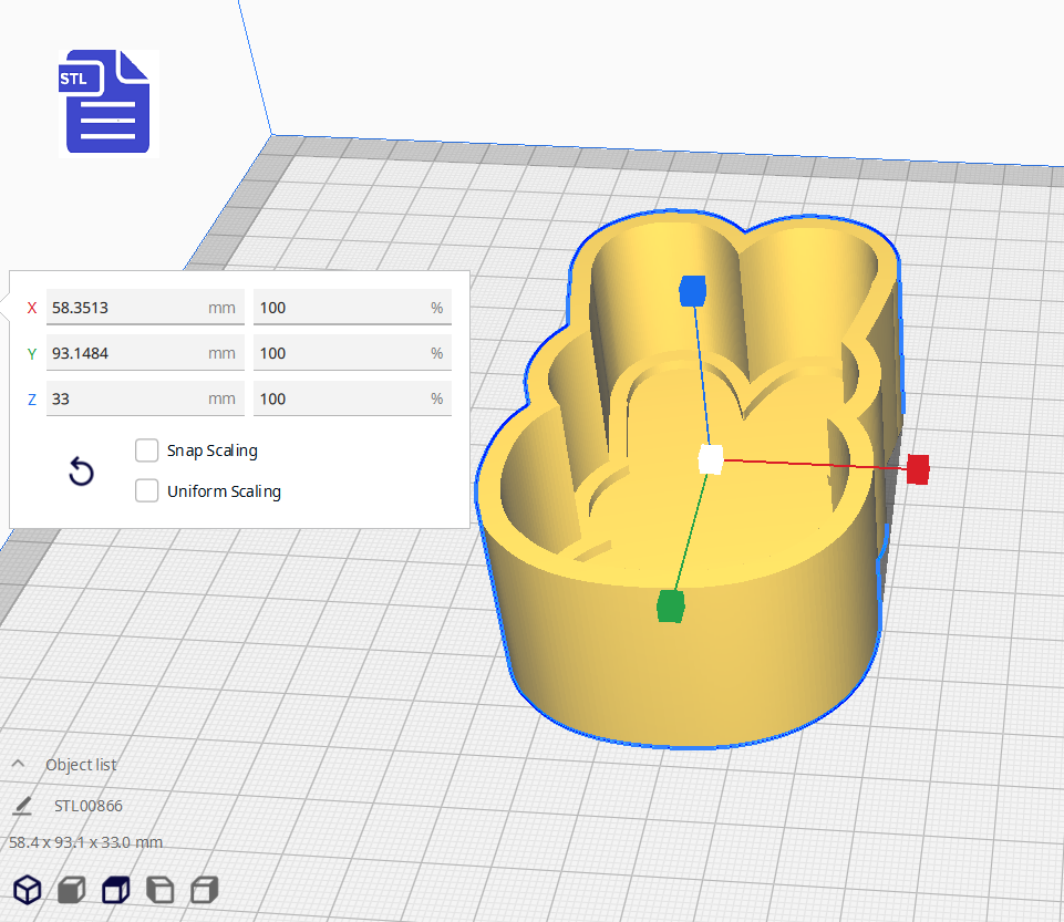 1pc Easter Bunny Silhouette Bath Bomb Mold STL File - for 3D printing - FILE ONLY - The Crafts and Glitter Shop