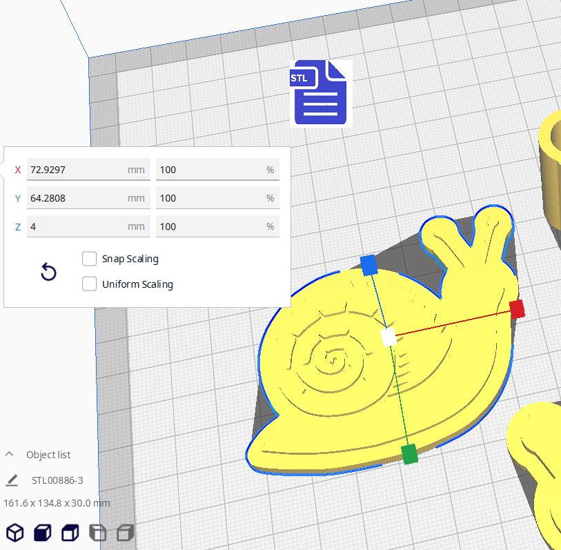 3pc Snail Bath Bomb Mold STL File - for 3D printing - FILE ONLY - The Crafts and Glitter Shop