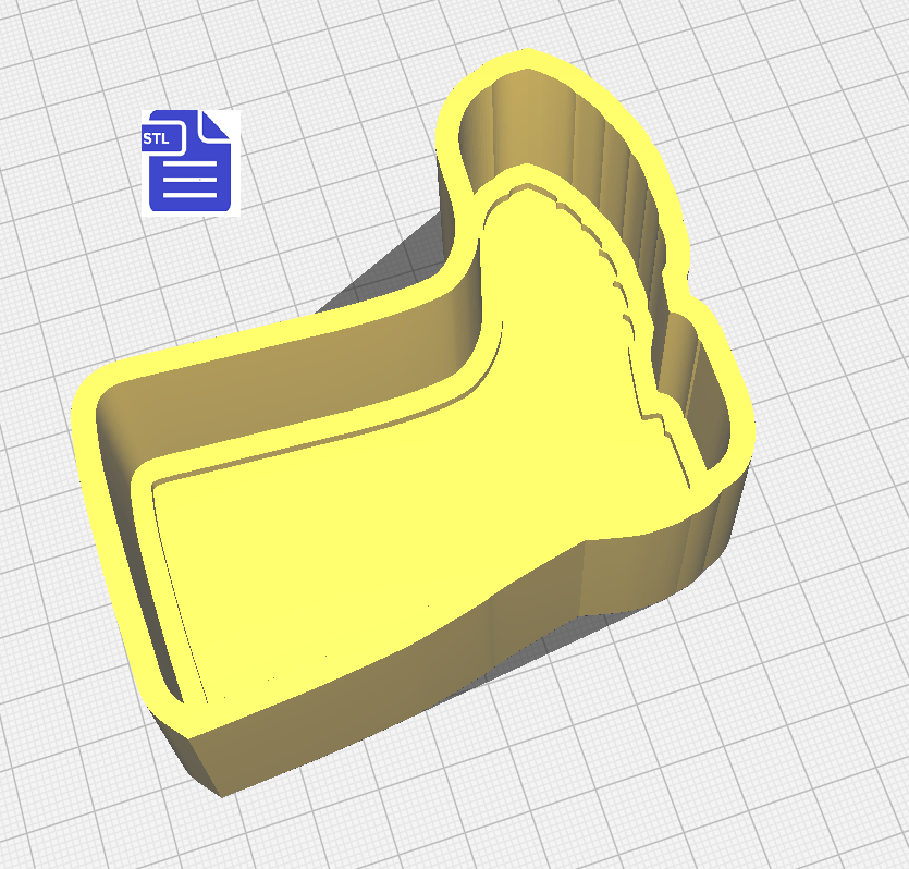 1pc Wellington Boots Bath Bomb Mold STL File - for 3D printing - FILE ONLY - The Crafts and Glitter Shop