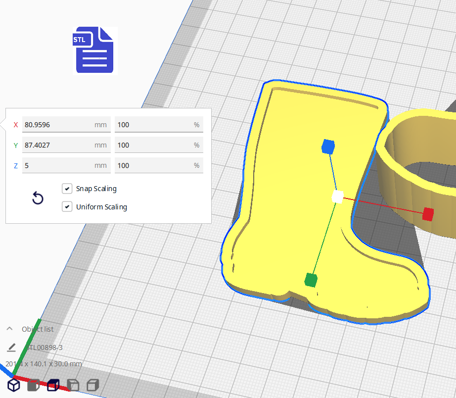 3pc Wellington Boots Bath Bomb Mold STL File - for 3D printing - FILE ONLY - The Crafts and Glitter Shop