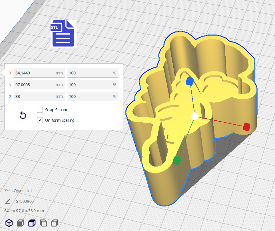 1pc Fairy Bath Bomb Mold STL File - for 3D printing - FILE ONLY - The Crafts and Glitter Shop