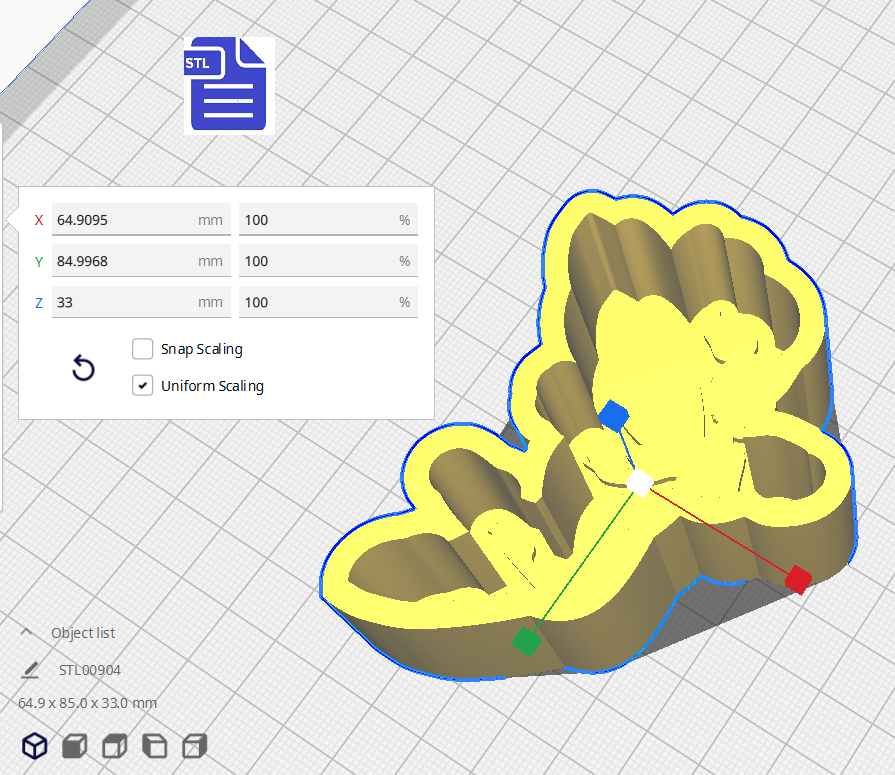 1pc Fairy Bath Bomb Mold STL File - for 3D printing - FILE ONLY - The Crafts and Glitter Shop