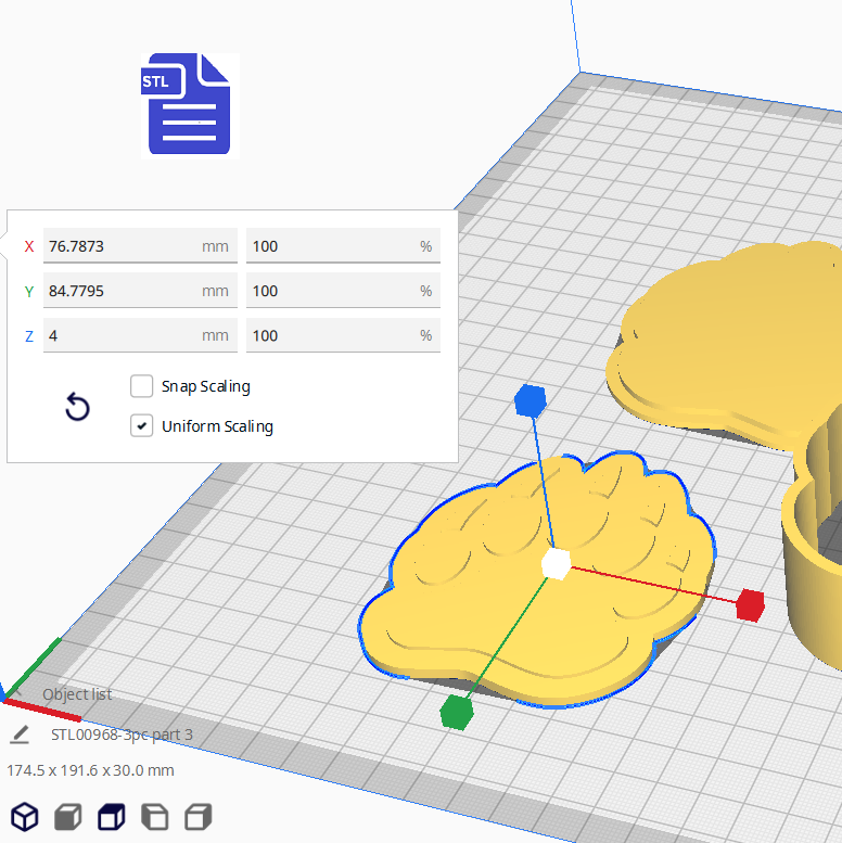 1pc + 2pc + 3pc Bear Paw Bath Bomb Mold STL File - for 3D printing - FILE ONLY - The Crafts and Glitter Shop