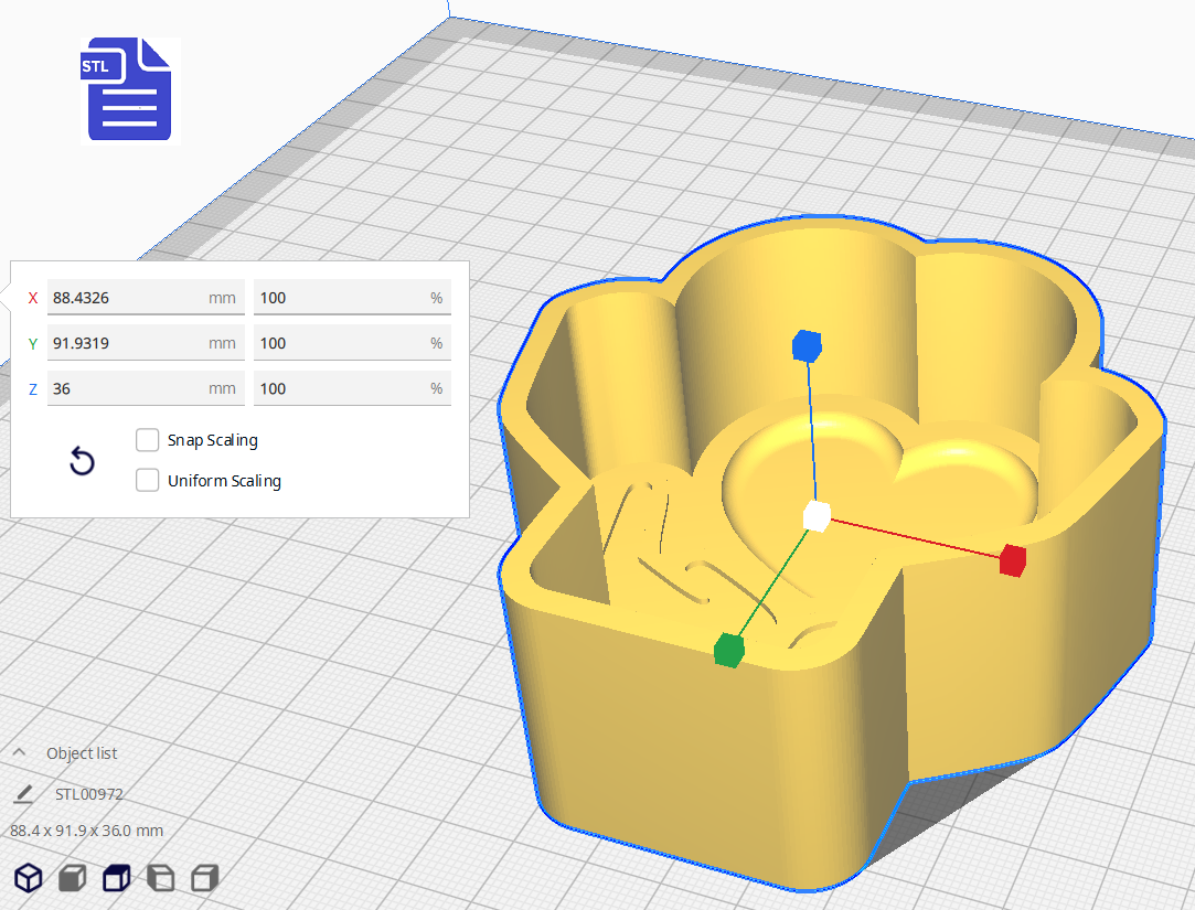 1pc Self Care Bath Bomb Mold STL File - for 3D printing - FILE ONLY - The Crafts and Glitter Shop