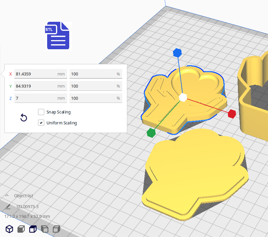 3pc Self Care Bath Bomb Mold STL File - for 3D printing - FILE ONLY - The Crafts and Glitter Shop