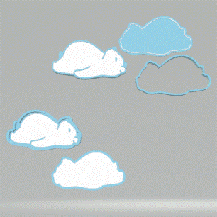 Sleeping Bear Bath Bomb Mold STL File