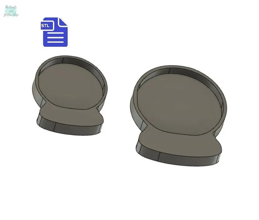 Snow Globe Shaker STL File - for 3D printing - FILE ONLY